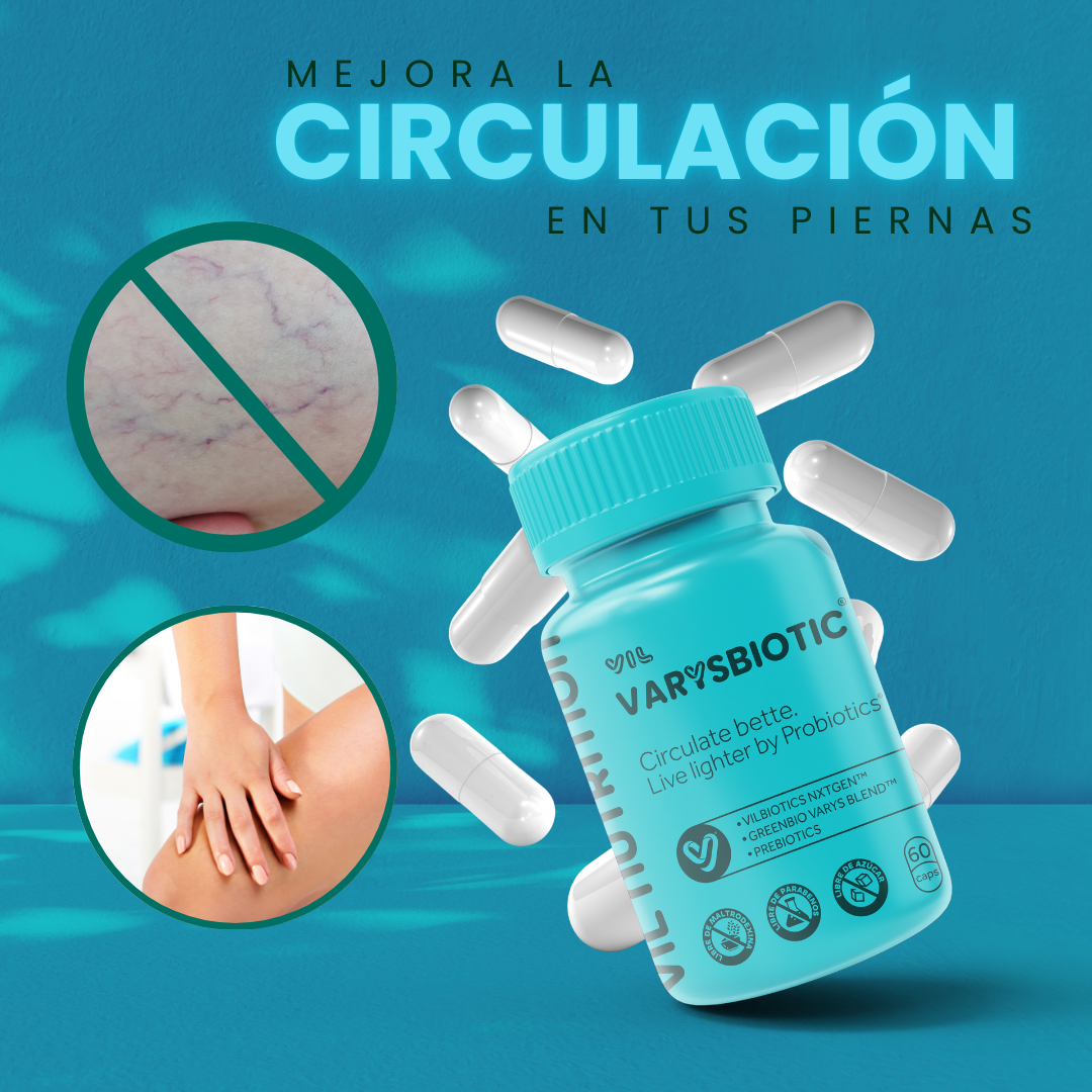 VIL VARYS BIOTIC™ – El probiótico que libera tus piernas de la pesadez y hace desaparecer las varices de tu intestino 